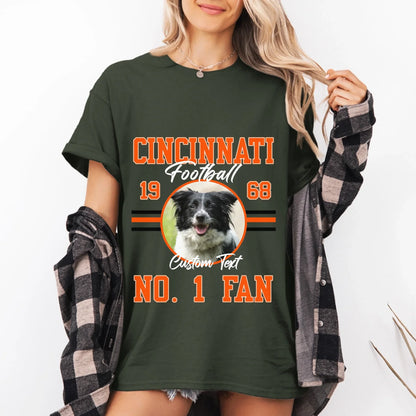 Personalized American Football Photo Upload T-Shirt