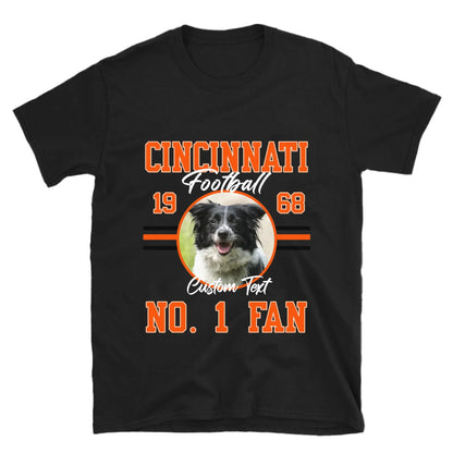 Personalized American Football Photo Upload T-Shirt