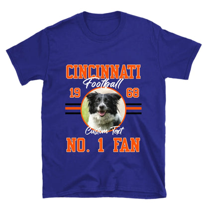 Personalized American Football Photo Upload T-Shirt