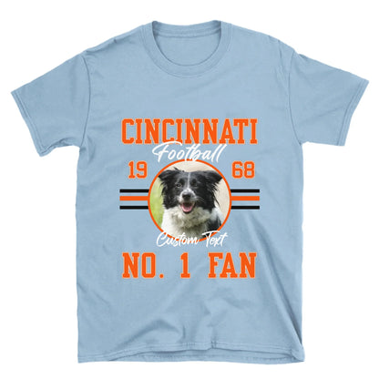 Personalized American Football Photo Upload T-Shirt