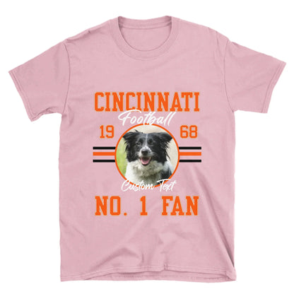 Personalized American Football Photo Upload T-Shirt