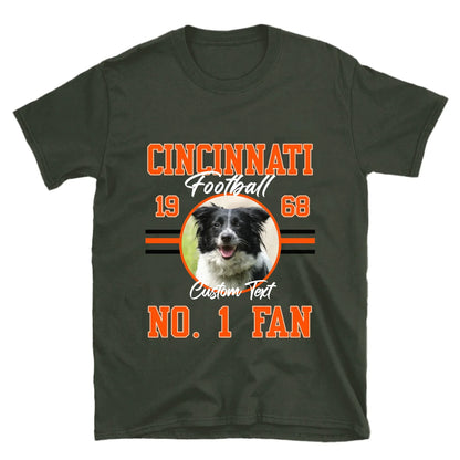 Personalized American Football Photo Upload T-Shirt
