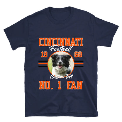 Personalized American Football Photo Upload T-Shirt