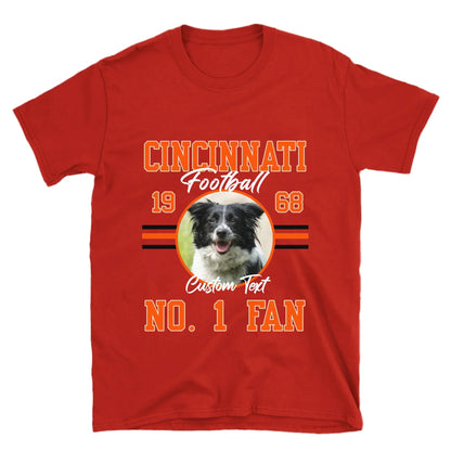 Personalized American Football Photo Upload T-Shirt