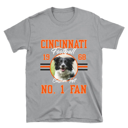 Personalized American Football Photo Upload T-Shirt