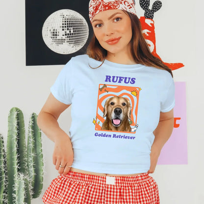 Personalized Pop Art Pet Photo Baby Tee