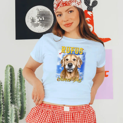 Personalized Photo and Backdrop Baby Tee