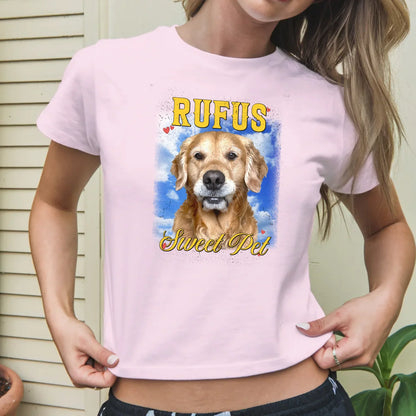 Personalized Photo and Backdrop Baby Tee