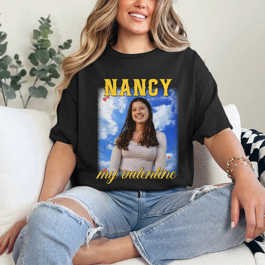 Personalized Valentines Photo Upload T-Shirt