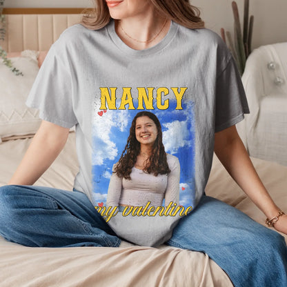 Personalized Valentines Photo Upload T-Shirt