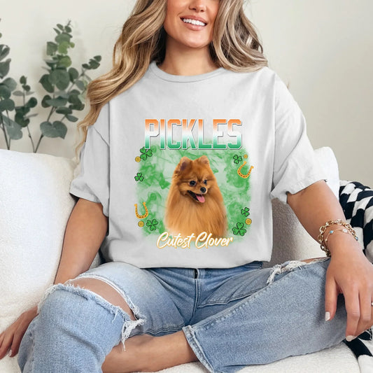 Personalized St. Patrick's Day Pet Photo T-Shirt