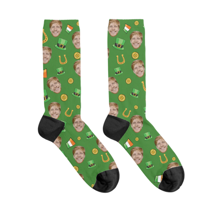 Personalized St. Patrick's Day Custom Face Socks
