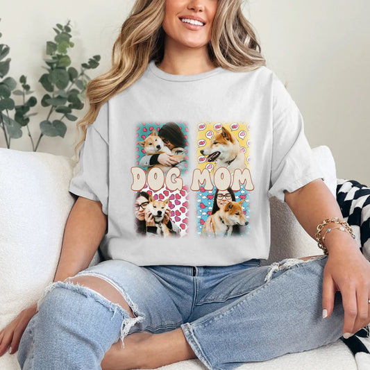 Pet Mom Window Pane T-shirt