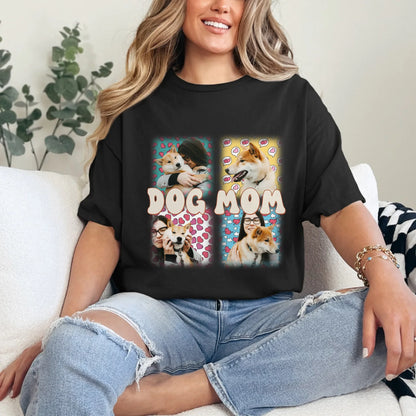 Pet Mom Window Pane T-shirt