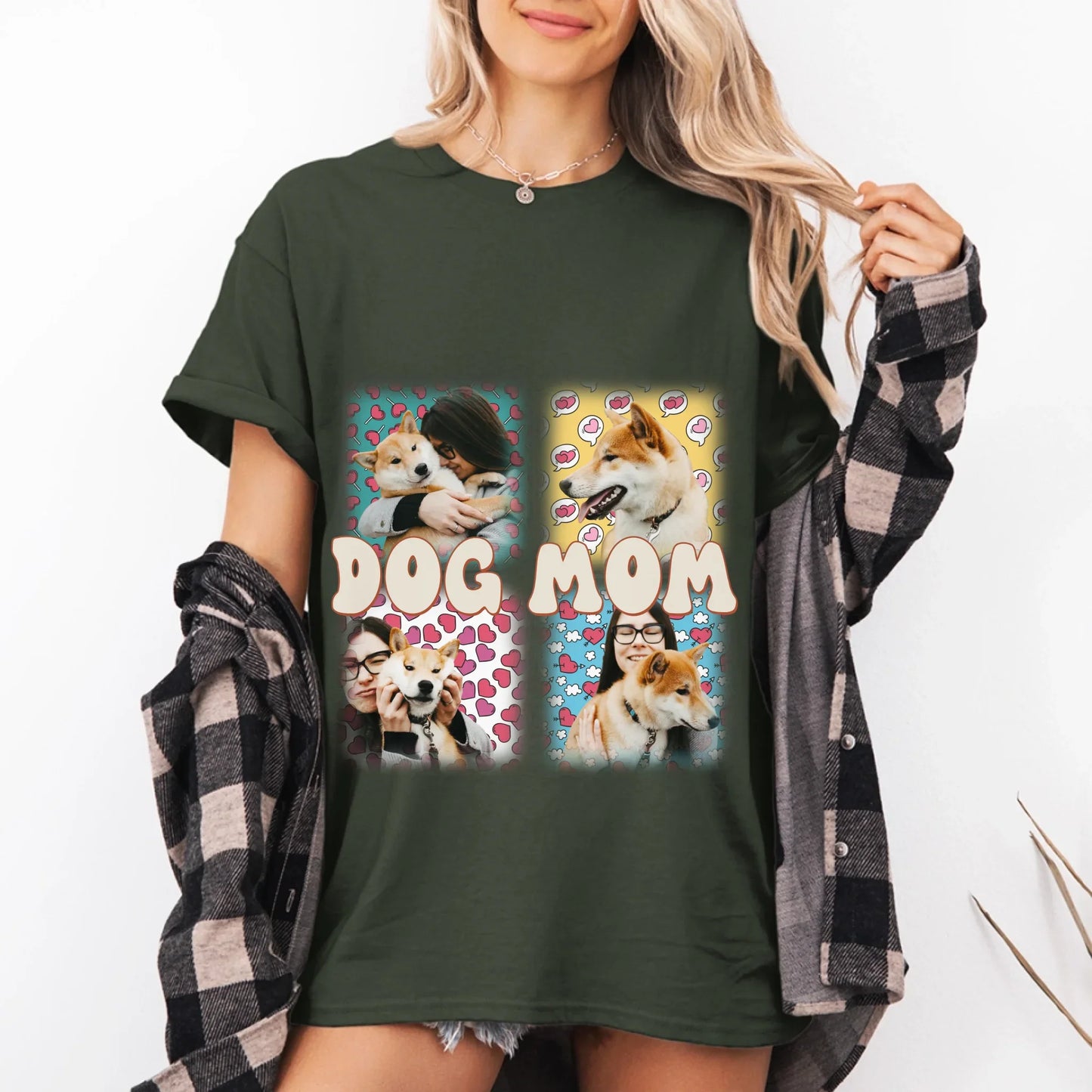 Pet Mom Window Pane T-shirt