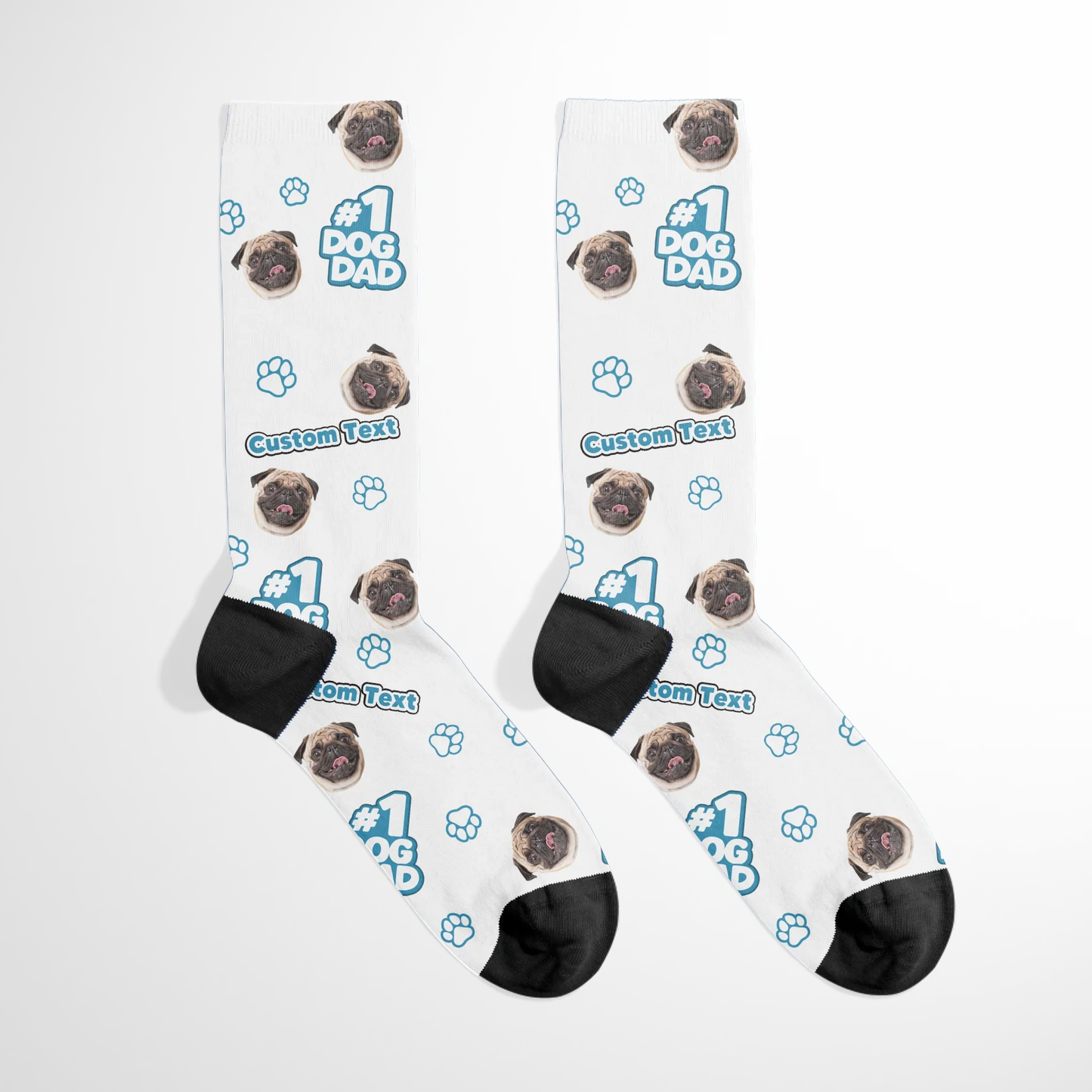 Personalized Father's Day #1 Dog Dad Socks