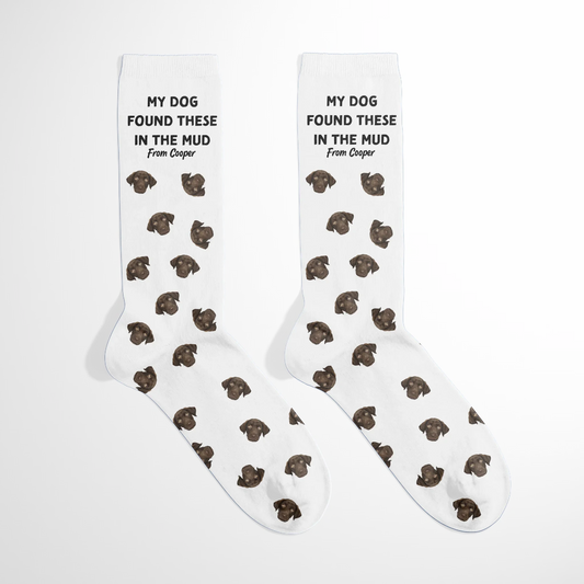 Personalized Father's Day Pet Face Pattern Socks