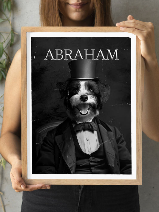 Abraham Lincoln - Custom Pet Portrait