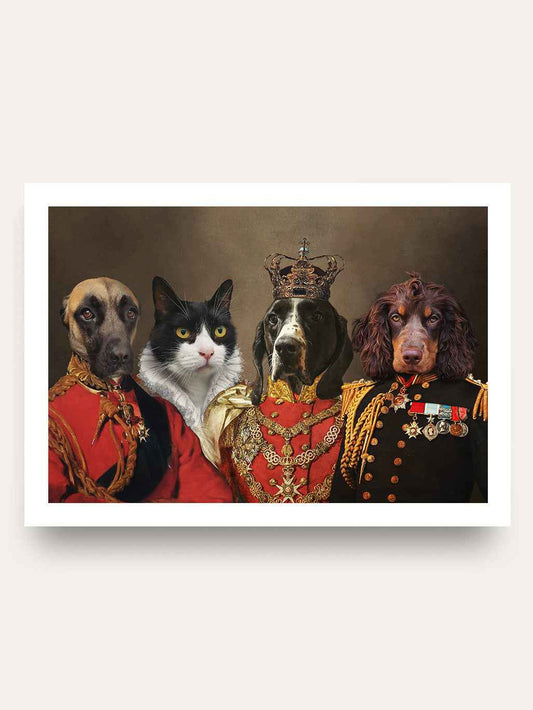 The Ambassador. Princess. Prince & Earl - Custom Pet Portrait