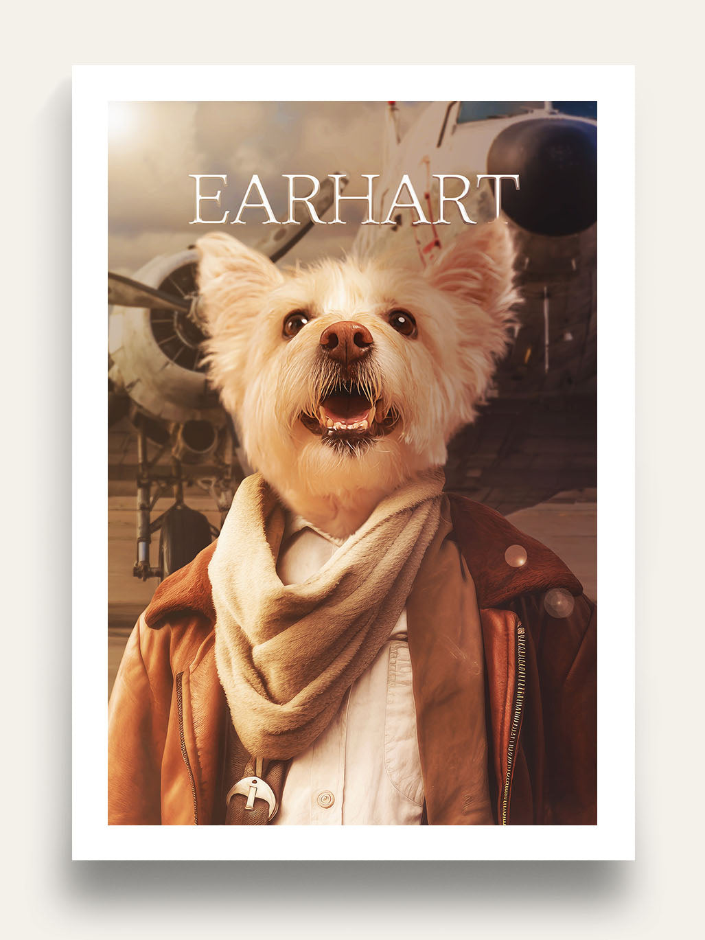 Amelia Earhart - Custom Pet Portrait