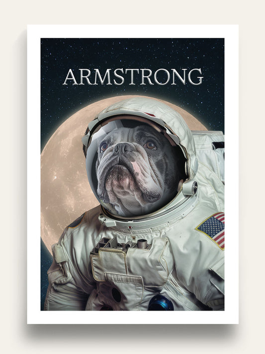 Neil Armstrong - Custom Pet Portrait
