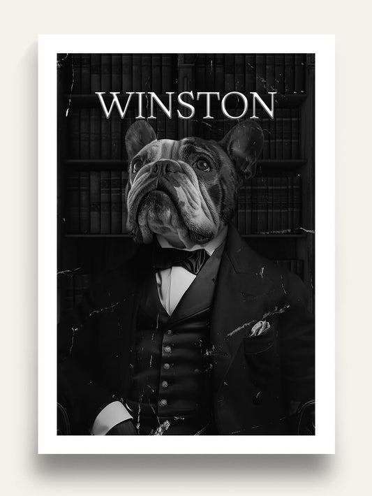Winston Churchill - Custom Pet Portrait