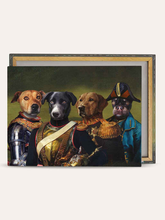 The Colonel. Captain. General & Admiral - Custom Pet Canvas
