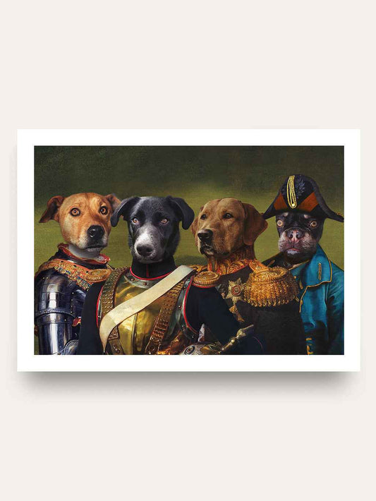 The Colonel. Captain. General & Admiral - Custom Pet Portrait