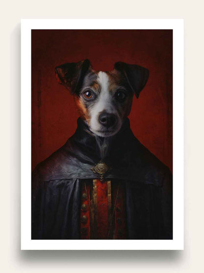 Dracula Halloween Custom Pet Portrait