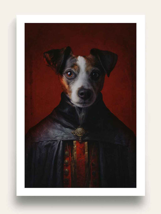 Dracula Halloween Custom Pet Portrait