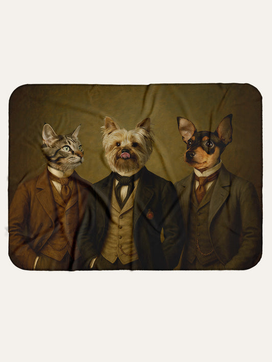 Dapper Gents - Custom Pet Blanket