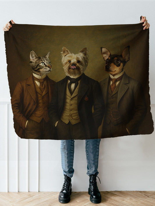 Dapper Gents - Custom Pet Blanket