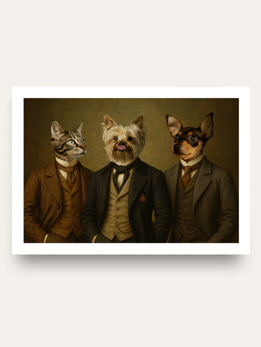 Dapper Gents - Custom Pet Portrait