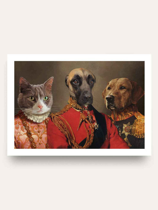The Duchess. Ambassador & The General - Custom Pet Portrait