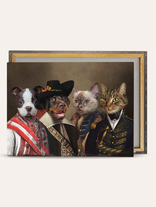 The Duke. Musketeer. Count & Commodore - Custom Pet Canvas