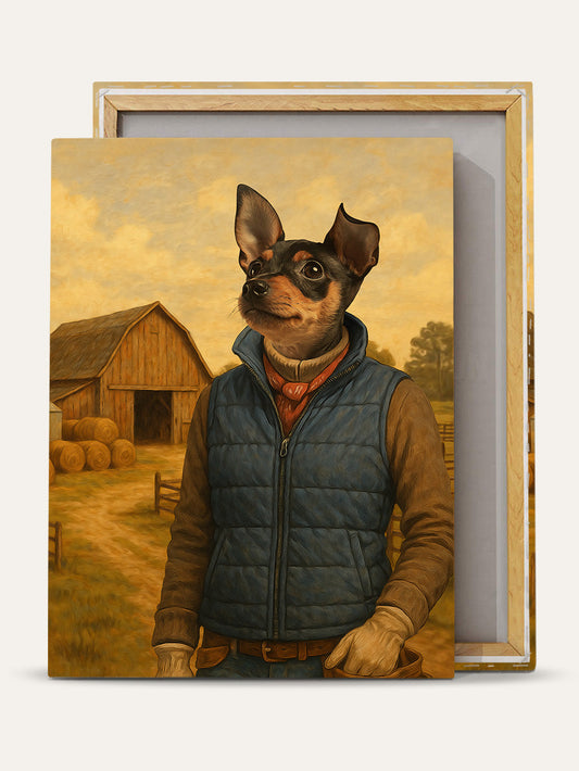 The Farm Hand - Custom Pet Canvas
