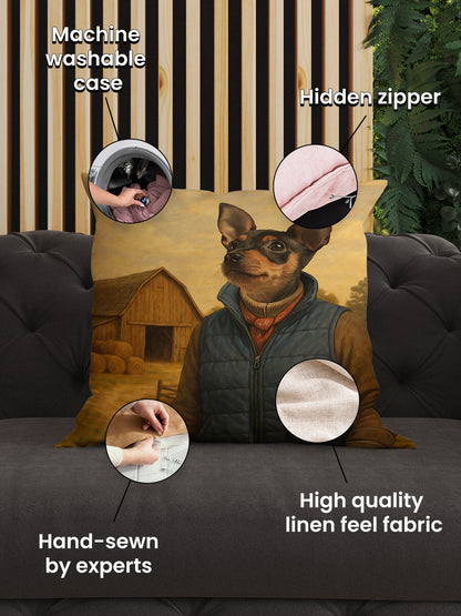The Farm Hand - Custom Pet Cushion