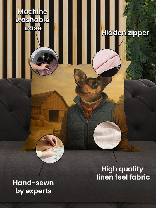 The Farm Hand - Custom Pet Cushion