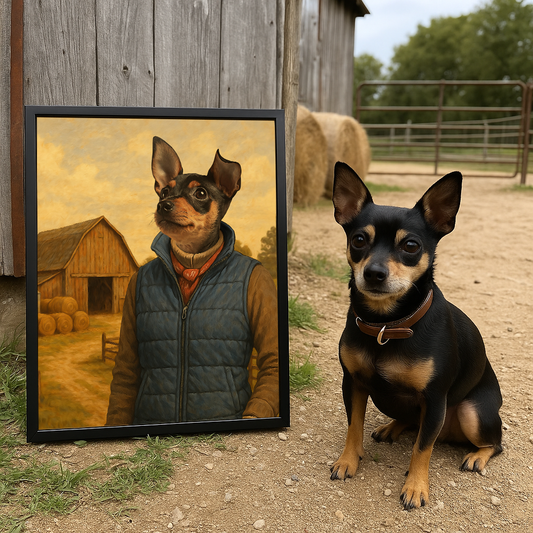 The Farm Hand - Custom Pet Portrait