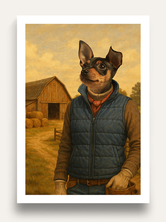 The Farm Hand - Custom Pet Portrait