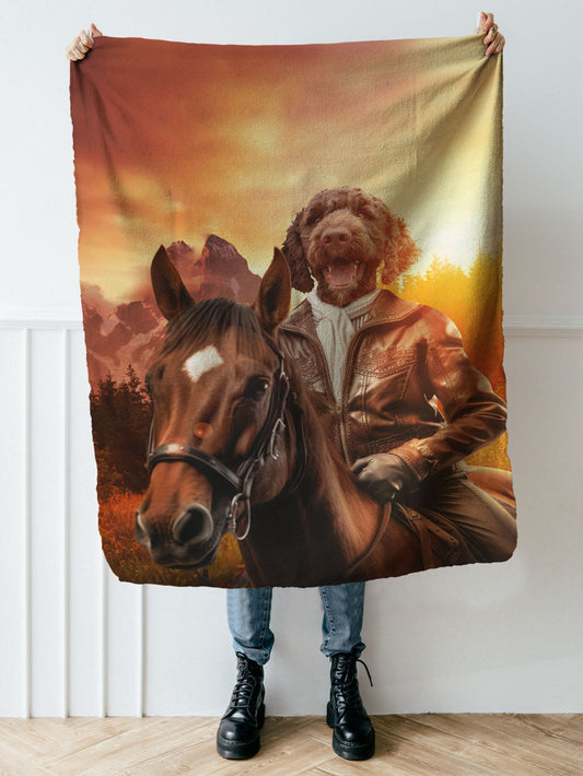 Horse Rider - Custom Pet Blanket