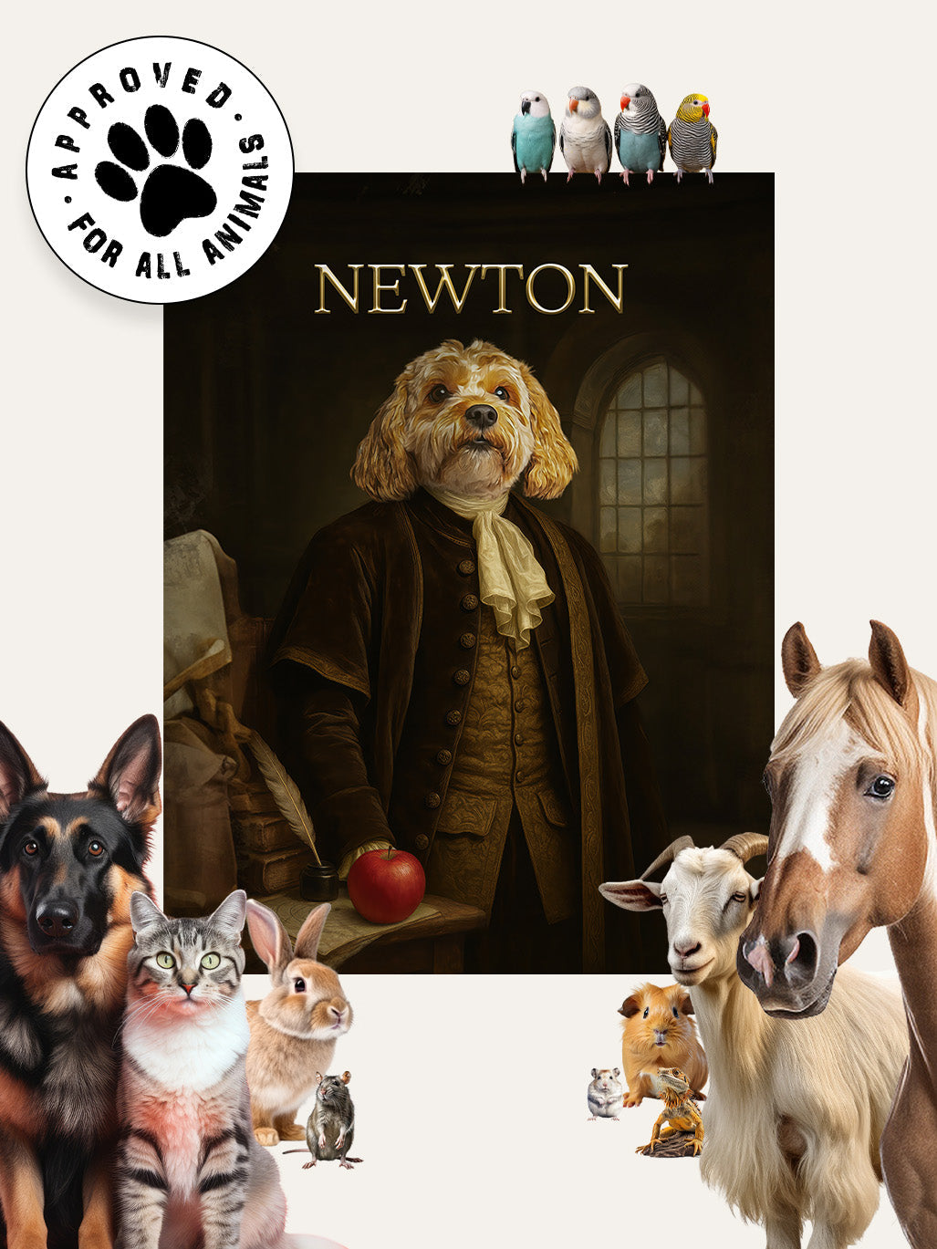 Isaac Newton - Custom Pet Blanket