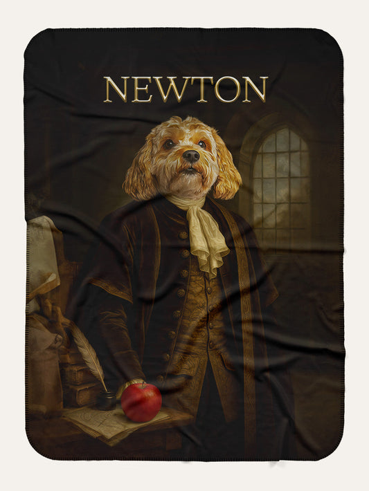 Isaac Newton - Custom Pet Blanket