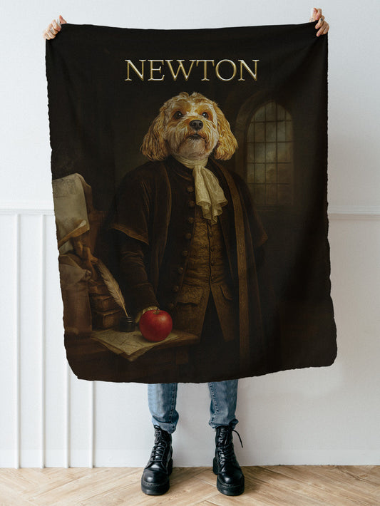 Isaac Newton - Custom Pet Blanket