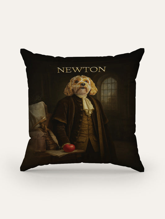 Isaac Newton - Custom Pet Cushion