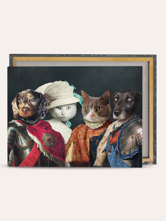 The Knight. My Fur Lady. The Duchess & Lord Protector - Custom Pet Canvas