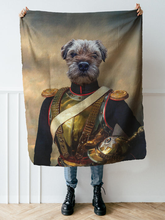 Lieutenant Paws - Custom Pet Blanket