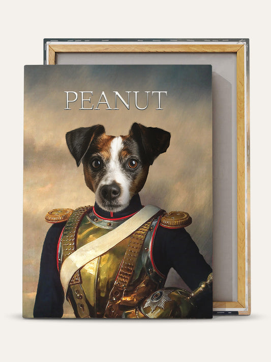 Lieutenant Paws – Custom Pet Canvas