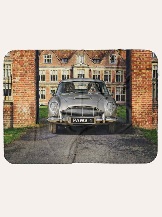 The Secret Agent's Car - Custom Pet Blanket