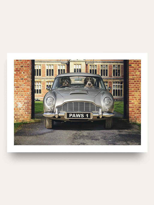 The Secret Agent's Car - Custom Pet Portrait